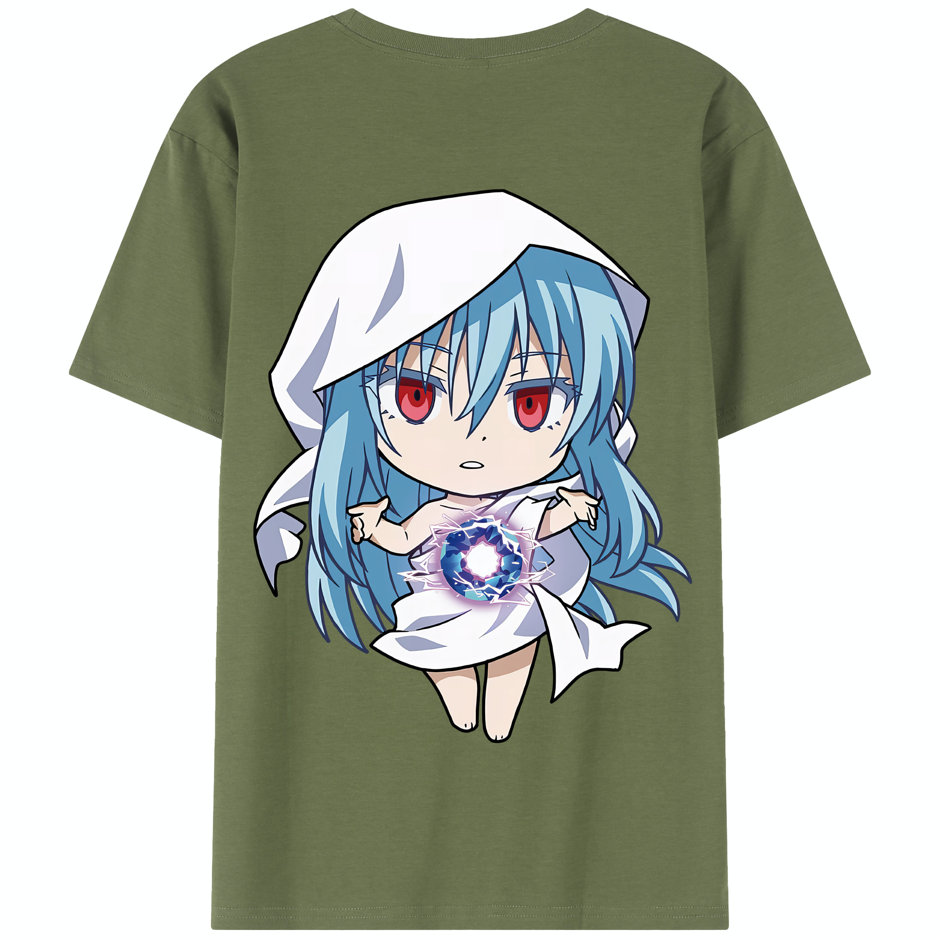 （画像用） 転スラ Regarding Reincarnated to Slime 綿100％半袖Tシャツ（背面プリント）